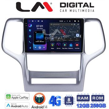 LM ZS8234 GPS Οθόνη OEM Multimedia Αυτοκινήτου για Jeep Gran Cherokee 2011 > 2013 (CarPlay/AndroidAuto/BT/GPS/WIFI/GPRS) electriclife