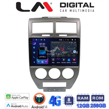 LM ZS8251 GPS Οθόνη OEM Multimedia Αυτοκινήτου για JEEP COMPASS 2007>2011 (CarPlay/AndroidAuto/BT/GPS/WIFI/GPRS) electriclife