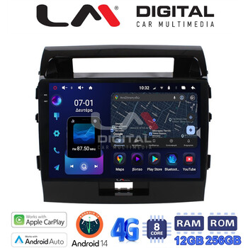 LM ZS8383 GPS Οθόνη OEM Multimedia Αυτοκινήτου για TOYOTA LANDCRUISER 2008>2015   (CarPlay/AndroidAuto/BT/GPS/WIFI/GPRS) electriclife