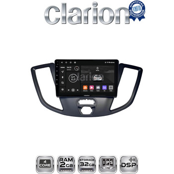 CLARION GL31758 Οθόνη OEM Multimedia Αυτοκινήτου για Ford Transit 2013 > 2018 (CarPlay/AndroidAuto/BT/GPS/WIFI/GPRS) electriclife