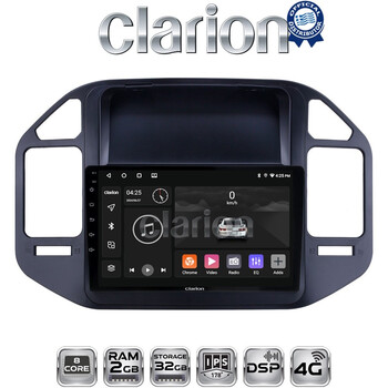 CLARION GL71990 Οθόνη OEM Multimedia Αυτοκινήτου για Mitsubishi Pajero 1999 > 2006 (CarPlay/AndroidAuto/BT/GPS/WIFI/GPRS) electriclife