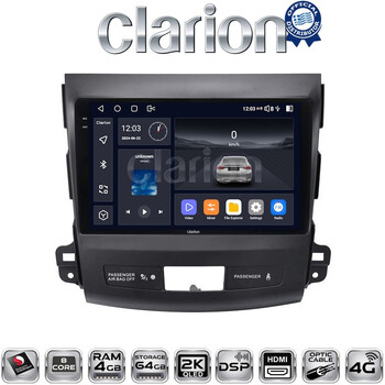 CLARION GL74056 Οθόνη OEM Multimedia Αυτοκινήτου για OUTLANDER, C CROSSER,4007 2006>2012 (CarPlay/AndroidAuto/BT/GPS/WIFI/GPRS) electriclife