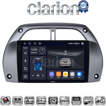 CLARION GL74071 Οθόνη OEM Multimedia Αυτοκινήτου για Toyota Rav 4 2001 > 2006 (CarPlay/AndroidAuto/BT/GPS/WIFI/GPRS) electriclife