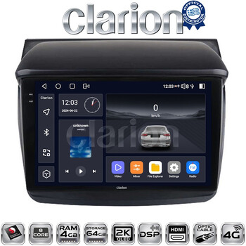 CLARION GL74094 Οθόνη OEM Multimedia Αυτοκινήτου για MITSUBISHI L200 2006 > 2014 (CarPlay/AndroidAuto/BT/GPS/WIFI/GPRS) electriclife