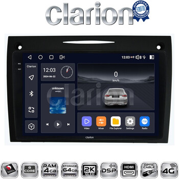 CLARION GL74096 Οθόνη OEM Multimedia Αυτοκινήτου για Mercedes SLK (W171) (CarPlay/AndroidAuto/BT/GPS/WIFI/GPRS) electriclife