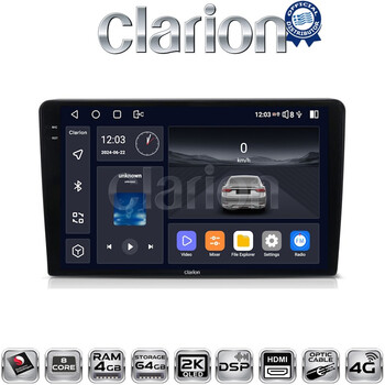 CLARION GL74331 Οθόνη OEM Multimedia Αυτοκινήτου για CITROEN BERLINGO - PEUGEOT PARTNER 2008>2018  (CarPlay/AndroidAuto/BT/GPS/WIFI/GPRS) electriclife