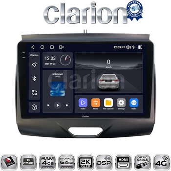 CLARION GL74576A Οθόνη OEM Multimedia Αυτοκινήτου για Ford Ranger 2015 > 2020 (CarPlay/AndroidAuto/BT/GPS/WIFI/GPRS) electriclife