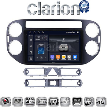 CLARION GL74590B Οθόνη OEM Multimedia Αυτοκινήτου για VW TIGUAN 2007>2017 (CarPlay/AndroidAuto/BT/GPS/WIFI/GPRS) electriclife
