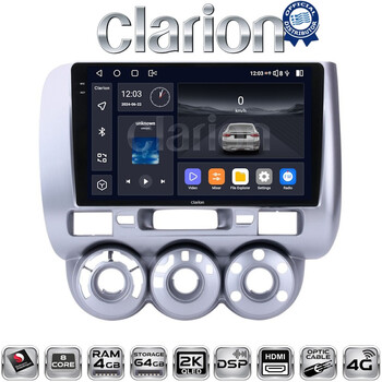 CLARION GL74730 Οθόνη OEM Multimedia Αυτοκινήτου για HONDA JAZZ 2002>2009 (CarPlay/AndroidAuto/BT/GPS/WIFI/GPRS) electriclife