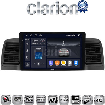 CLARION GL75010B Οθόνη OEM Multimedia Αυτοκινήτου για Toyota Corolla 2000 > 2007 (CarPlay/AndroidAuto/BT/GPS/WIFI/GPRS) electriclife
