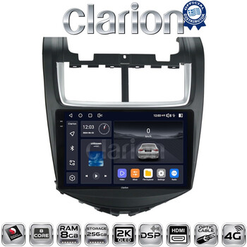 CLARION GL75108 Οθόνη OEM Multimedia Αυτοκινήτου για Chevrolet Aveo 2014>2017 (CarPlay/AndroidAuto/BT/GPS/WIFI/GPRS) electriclife