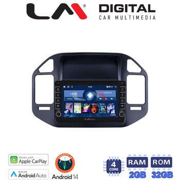 LM Digital - LM ZG4990 GPS Οθόνη OEM Multimedia Αυτοκινήτου για Mitsubishi Pajero 1999 > 2006 (CarPlay/AndroidAuto/BT/GPS/WIFI/GPRS) electriclife