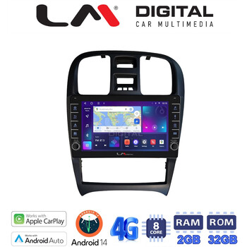 LM Digital - LM ZG8260 GPS Οθόνη OEM Multimedia Αυτοκινήτου για Hyundai Sonata 2000 > 2006 (CarPlay/AndroidAuto/BT/GPS/WIFI/GPRS) electriclife