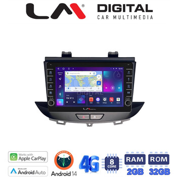 LM Digital - LM ZG8664 GPS Οθόνη OEM Multimedia Αυτοκινήτου για Opel Crossland-Grandland 2017 > (CarPlay/AndroidAuto/BT/GPS/WIFI/GPRS) electriclife