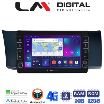 LM Digital - LM ZG8991 GPS Οθόνη OEM Multimedia Αυτοκινήτου για Subaru BRZ & Toyota GT86 2013 > (CarPlay/AndroidAuto/BT/GPS/WIFI/GPRS) electriclife