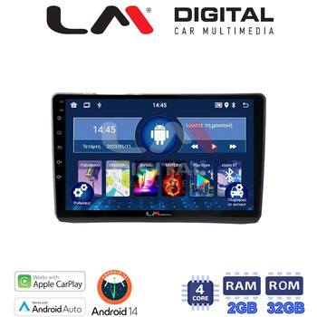 LM Digital - LM ZN4892 GPS Οθόνη OEM Multimedia Αυτοκινήτου για Opel Vivaro - Renault Trafic - Nissan Primastar 2002 >2009 (CarPlay/AndroidAuto/BT/GPS/WIFI/GPRS) electriclife