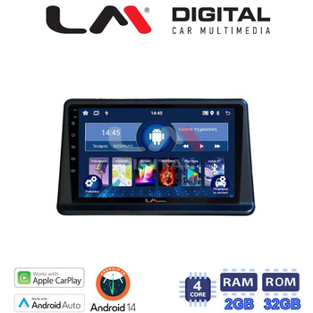 LM Digital - LM ZN4998 GPS Οθόνη OEM Multimedia Αυτοκινήτου για Mitsubishi Pajero 1996 > 2003 (CarPlay/AndroidAuto/BT/GPS/WIFI/GPRS) electriclife