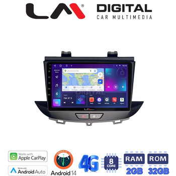 LM Digital - LM ZR8664 GPS Οθόνη OEM Multimedia Αυτοκινήτου για Opel Crossland-Grandland 2017 > (CarPlay/AndroidAuto/BT/GPS/WIFI/GPRS) electriclife