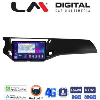 LM Digital - LM ZR8940B GPS Οθόνη OEM Multimedia Αυτοκινήτου για Citroen C3 /DS3 2009 > 2016 (CarPlay/AndroidAuto/BT/GPS/WIFI/GPRS) electriclife