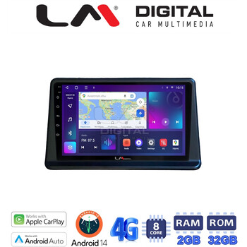 LM Digital - LM ZR8998 GPS Οθόνη OEM Multimedia Αυτοκινήτου για Mitsubishi Pajero 1996 > 2003 (CarPlay/AndroidAuto/BT/GPS/WIFI/GPRS) electriclife