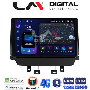 LM ZS8442 GPS Οθόνη OEM Multimedia Αυτοκινήτου για Mazda CX-3 2014 - 2021 (CarPlay/AndroidAuto/BT/GPS/WIFI/GPRS) electriclife