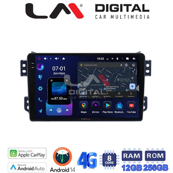LM ZS8540 GPS Οθόνη OEM Multimedia Αυτοκινήτου για OPEL AGILA - SUZUKI ALTO 2008> (CarPlay/AndroidAuto/BT/GPS/WIFI/GPRS) electriclife
