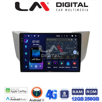 LM ZS8620 GPS Οθόνη OEM Multimedia Αυτοκινήτου για LEXUS RS 2003>2009 (CarPlay/AndroidAuto/BT/GPS/WIFI/GPRS) electriclife