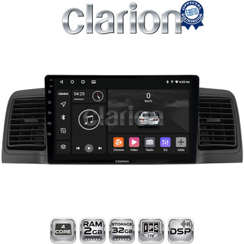 CLARION GL31010B Οθόνη OEM Multimedia Αυτοκινήτου για Toyota Corolla 2000 > 2007 (CarPlay/AndroidAuto/BT/GPS/WIFI/GPRS) electriclife