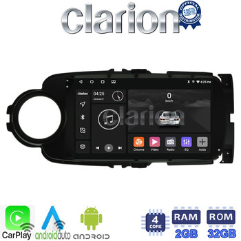 CLARION GL31454B Οθόνη OEM Multimedia Αυτοκινήτου για Toyota Yaris 2015 > 2019 (CarPlay/AndroidAuto/BT/GPS/WIFI/GPRS) electriclife