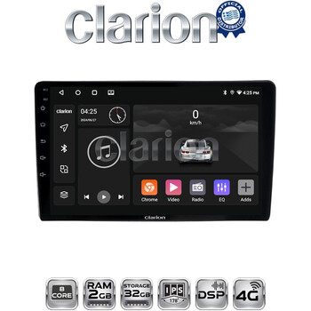 CLARION GL71402UP Οθόνη OEM Multimedia Αυτοκινήτου για Toyota Yaris 1999 > 2005 (CarPlay/AndroidAuto/BT/GPS/WIFI/GPRS) electriclife