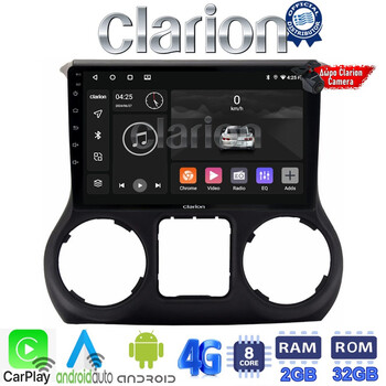 CLARION GL71745B Οθόνη OEM Multimedia Αυτοκινήτου για Jeep Wrangler 2011 > 2017 (CarPlay/AndroidAuto/BT/GPS/WIFI/GPRS) electriclife