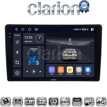 CLARION GL74458 Οθόνη OEM Multimedia Αυτοκινήτου για Nissan Micra 2014 > 2016 (CarPlay/AndroidAuto/BT/GPS/WIFI/GPRS) electriclife