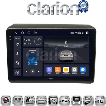 CLARION GL75194 Οθόνη OEM Multimedia Αυτοκινήτου για Fiat Ducato - Citroen Jumper - Peugeot Partner 2012> (CarPlay/AndroidAuto/BT/GPS/WIFI/GPRS) electriclife