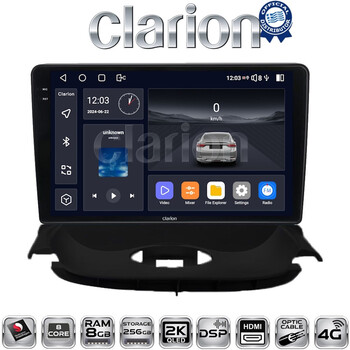 CLARION GL75206UP Οθόνη OEM Multimedia Αυτοκινήτου για Peugeot 206 2002 > 2006 (CarPlay/AndroidAuto/BT/GPS/WIFI/GPRS) electriclife