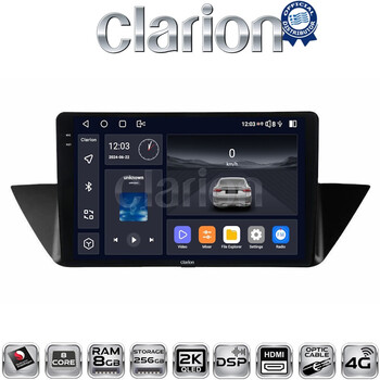 CLARION GL75219 Οθόνη OEM Multimedia Αυτοκινήτου για BMW X1 (E84) 2009>2014 (CarPlay/AndroidAuto/BT/GPS/WIFI/GPRS) electriclife