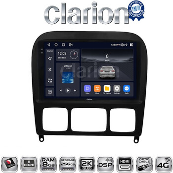 CLARION GL75220 Οθόνη OEM Multimedia Αυτοκινήτου για MERCEDES S (W220) 1998>2005  (CarPlay/AndroidAuto/BT/GPS/WIFI/GPRS) electriclife