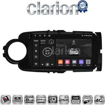 CLARION GL75254B Οθόνη OEM Multimedia Αυτοκινήτου για Toyota Yaris 2012 > 2015 (CarPlay/AndroidAuto/BT/GPS/WIFI/GPRS) electriclife