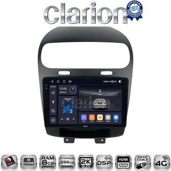 CLARION GL75261 Οθόνη OEM Multimedia Αυτοκινήτου για Fiat Freemont 2008> (CarPlay/AndroidAuto/BT/GPS/WIFI/GPRS) electriclife