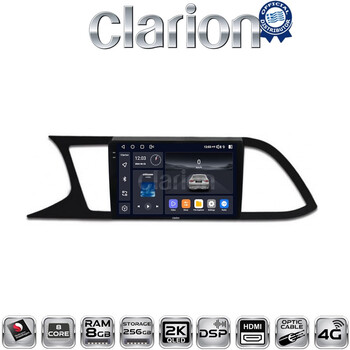 CLARION GL75306 Οθόνη OEM Multimedia Αυτοκινήτου για SEAT LEON 2012>  (CarPlay/AndroidAuto/BT/GPS/WIFI/GPRS) electriclife