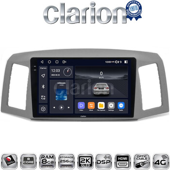CLARION GL75307 Οθόνη OEM Multimedia Αυτοκινήτου για Jeep Grand Cherokee 2004 > 2011 (CarPlay/AndroidAuto/BT/GPS/WIFI/GPRS) electriclife