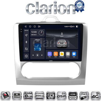 CLARION GL75328 Οθόνη OEM Multimedia Αυτοκινήτου για FORD FOCUS 2004>2012 (CarPlay/AndroidAuto/BT/GPS/WIFI/GPRS) electriclife