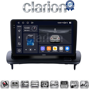 CLARION GL75387 Οθόνη OEM Multimedia Αυτοκινήτου για Volvo S40-C30-C70 (CarPlay/AndroidAuto/BT/GPS/WIFI/GPRS) electriclife