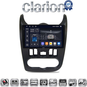 CLARION GL75432B Οθόνη OEM Multimedia Αυτοκινήτου για Dacia Duster 2006 > 2012 (CarPlay/AndroidAuto/BT/GPS/WIFI/GPRS) electriclife