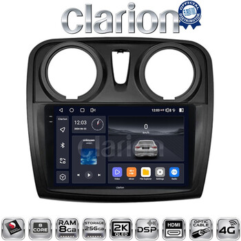 CLARION GL75457 Οθόνη OEM Multimedia Αυτοκινήτου για Dacia Santero 2012 > 2019 (CarPlay/AndroidAuto/BT/GPS/WIFI/GPRS) electriclife
