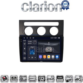 CLARION GL75511B Οθόνη OEM Multimedia Αυτοκινήτου για VW Touran 2003 > 2010 (CarPlay/AndroidAuto/BT/GPS/WIFI/GPRS) electriclife