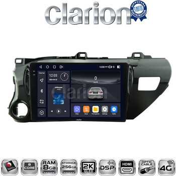 CLARION GL75588 Οθόνη OEM Multimedia Αυτοκινήτου για TOYOTA HILUX 2017>   (CarPlay/AndroidAuto/BT/GPS/WIFI/GPRS) electriclife