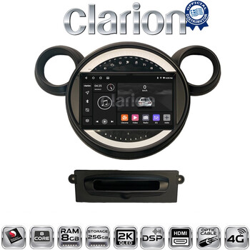 CLARION GL75835 Οθόνη OEM Multimedia Αυτοκινήτου για MINI Clubman '07>'14 & Countryman '10>'16 & Paceman '12>'16 & Cooper '07>'14 (CarPlay/AndroidAuto/BT/GPS/WIFI/GPRS) electriclife