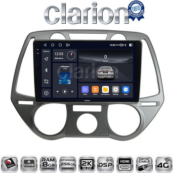 CLARION GL75838 Οθόνη OEM Multimedia Αυτοκινήτου για Hyundai i20 2008 > 2014 (CarPlay/AndroidAuto/BT/GPS/WIFI/GPRS) electriclife