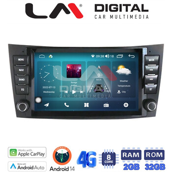 LM Digital - LM E8090 GPS Οθόνη OEM Multimedia Αυτοκινήτου για MERCEDES E (W211) - CLS 2003 > 2010 (CarPlay/AndroidAuto/BT/GPS/WIFI/GPRS) electriclife