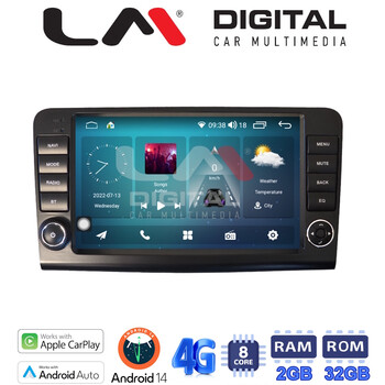 LM Digital - LM KR8213 GPS Οθόνη OEM Multimedia Αυτοκινήτου για Mercedes ML 2005 > 2011 (CarPlay/AndroidAuto/BT/GPS/WIFI/GPRS) electriclife